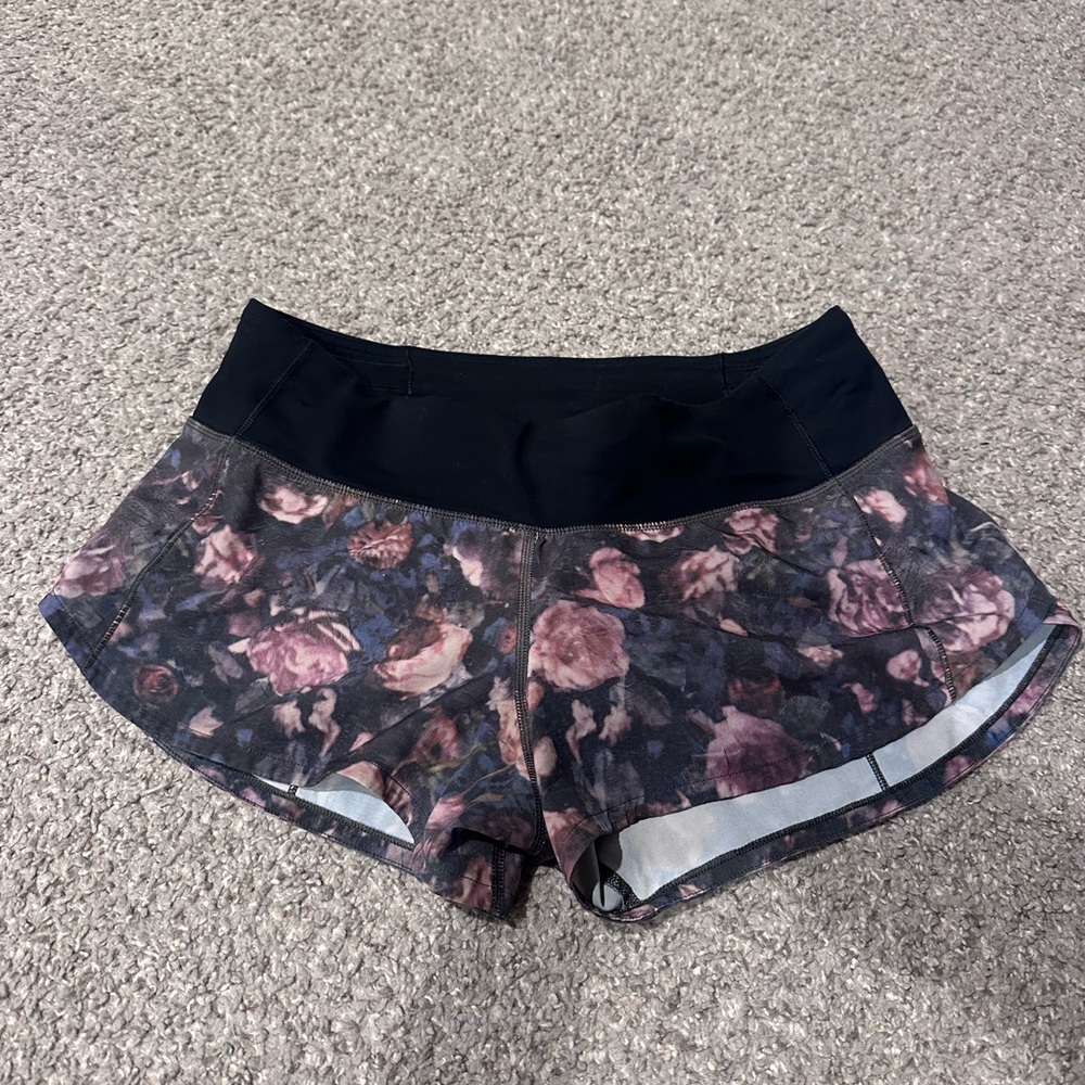 Lululemon Speed Up Shorts Women’s Size 4 Floral Print